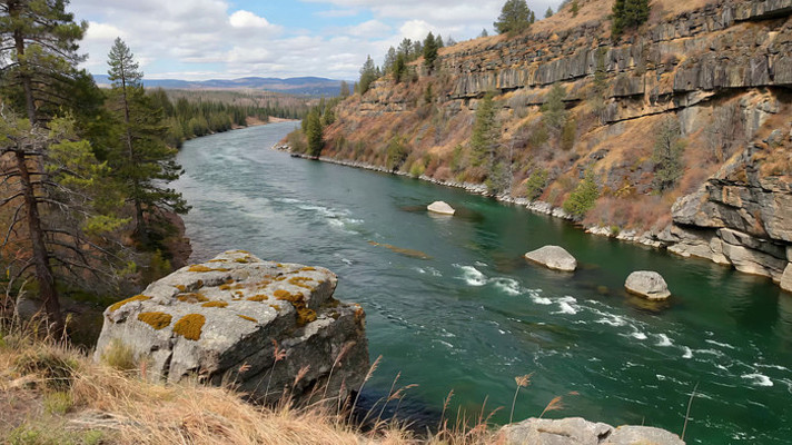 河流峡谷自然风光 河流峡谷自然风光