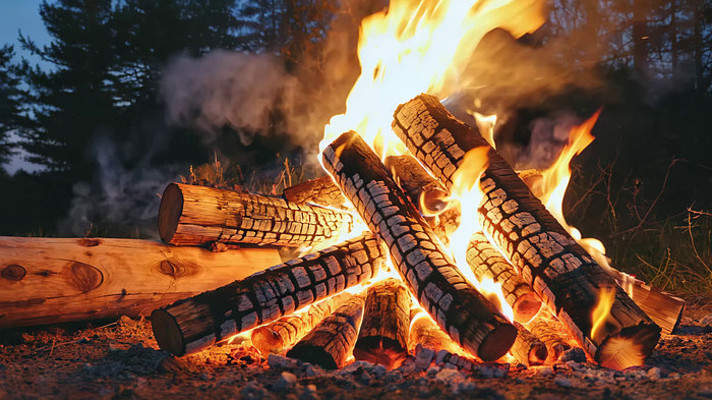 户外燃烧篝火场景素材 户外燃烧篝火场景素材