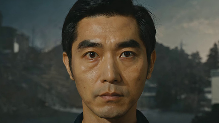 男子面部特写 男子面部特写