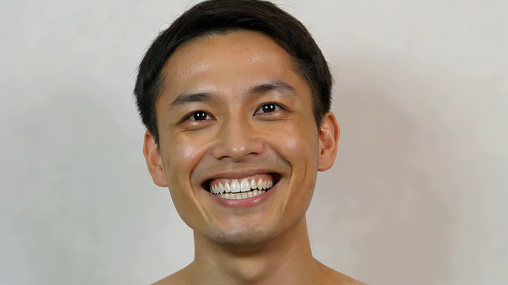 男子微笑特写素材 男子微笑特写素材