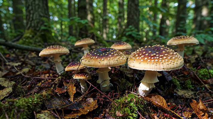 森林中的蘑菇素材 森林中的蘑菇素材