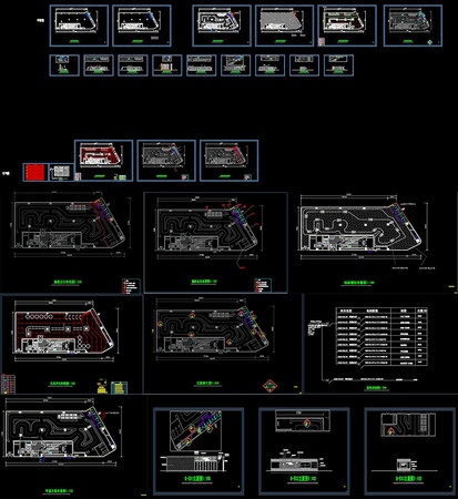 商场卡丁车CAD施工图 dwg