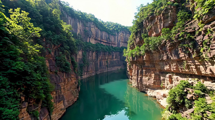 峡谷河流自然风光 峡谷河流自然风光