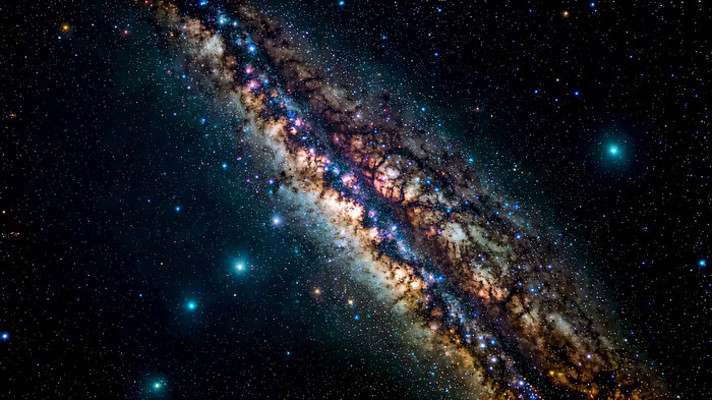 璀璨星系宇宙星空画面 mp4