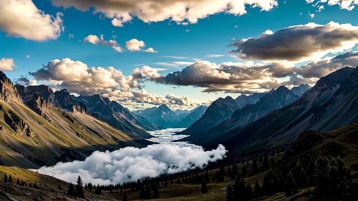 壮丽山脉自然风光 壮丽山脉自然风光