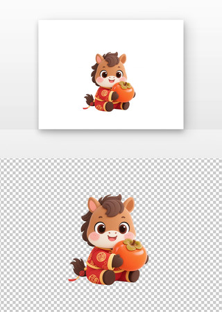 卡通马元素 卡通马元素