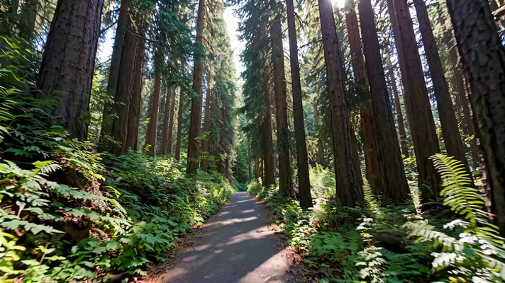 林间小道自然风光 林间小道自然风光