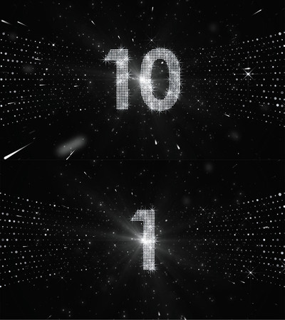 4K银色星光10秒倒计时 4K银色星光10秒倒计时