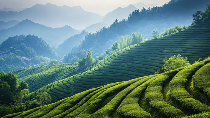 翠绿茶园风光 翠绿茶园风光