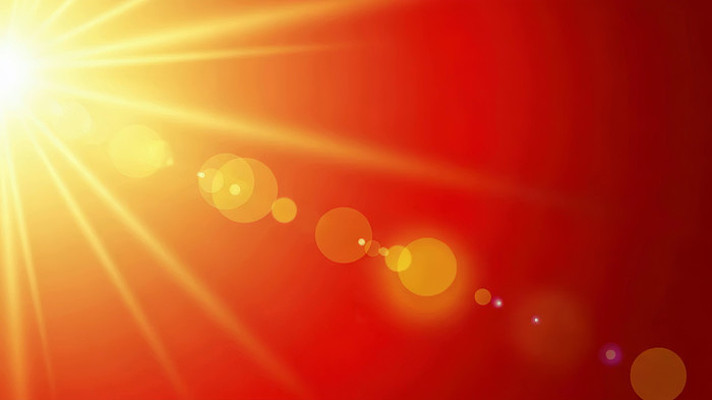 红色背景金色光晕特效素材