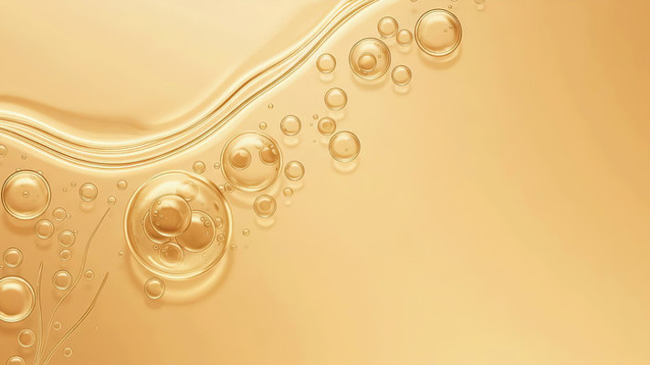金色液体气泡流动 金色液体气泡流动