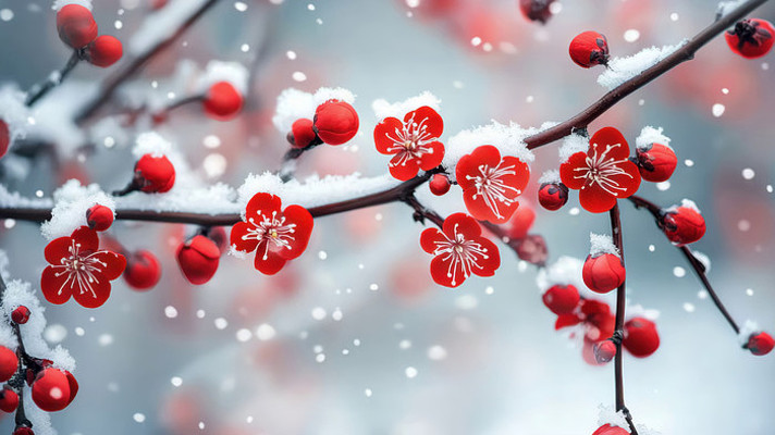 雪濤 梅花圖 王雪涛画梅：偕淡墨晕染天色，求清新用笔简逸-搜狐