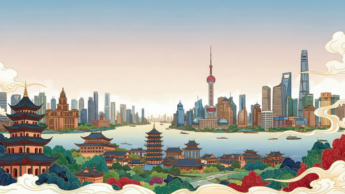 中国风城市景观动画 中国风城市景观动画