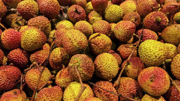 超市售卖的荔枝