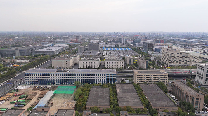 城市工业区全景