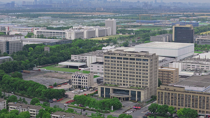 杭州下沙工业园区城市楼宇景观
