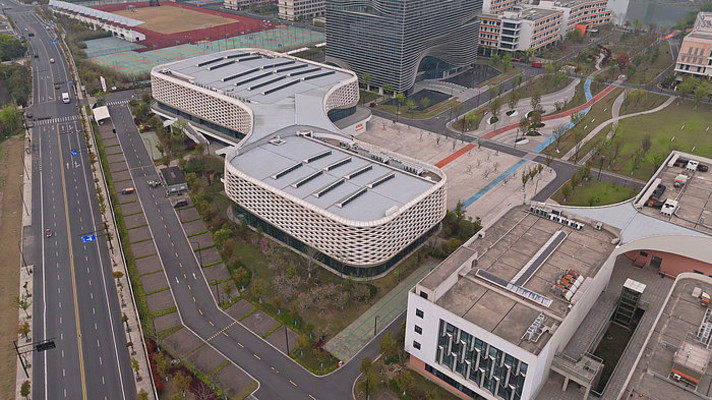 浙江理工大学临平校区航拍 浙江理工大学临平校区航拍