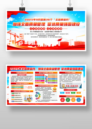 2025年全国质量月活动主题宣传展板 2025年全国质量月活动主题宣传展板