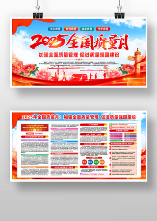 2025年全国质量月活动主题展板 2025年全国质量月活动主题展板