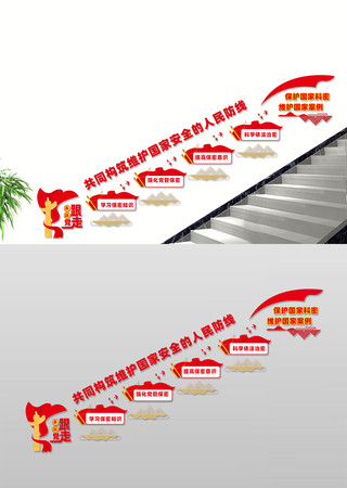 保密局楼道文化墙