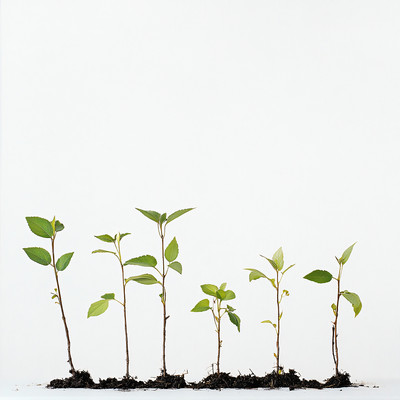 长出绿叶的树苗 长出绿叶的树苗