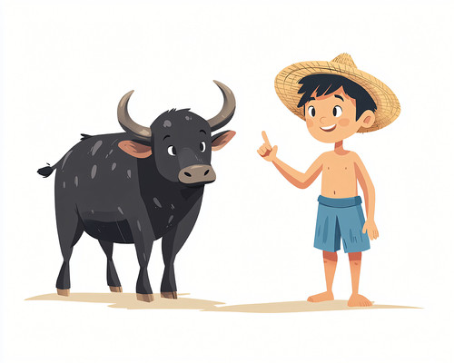 ����ñ��С�к��ͺ�ɫţ JPG