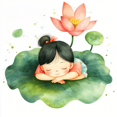 ��Ҷ��˯����Ů��  JPG