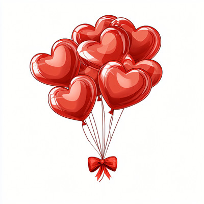 红色情人节气球 红色情人节气球