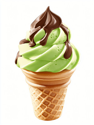 抹茶甜筒 抹茶甜筒