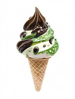 巧克力抹茶冰淇淋 巧克力抹茶冰淇淋