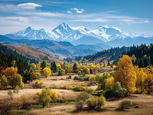 山丘上的树风光风景秋季图片 山丘上的树风光风景秋季图片