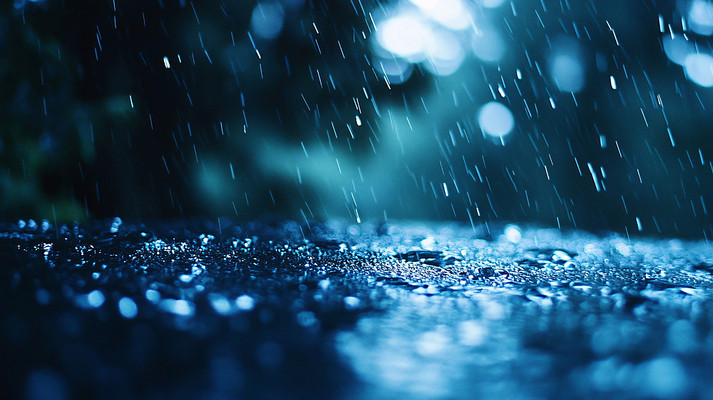 雨水滴在地面上 雨水滴在地面上