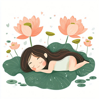 �ں�Ҷ������˯����Ů��  JPG