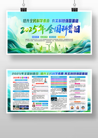 2025年全国科普日活动宣传栏展板