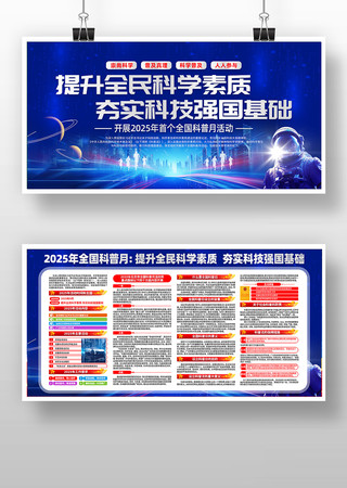 2025年全国科普月活动主题展板