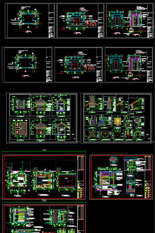 入口岗亭CAD图集 入口岗亭CAD图集