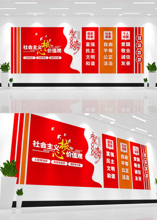 永远跟党走社会主义核心价值观文化墙 永远跟党走社会主义核心价值观文化墙