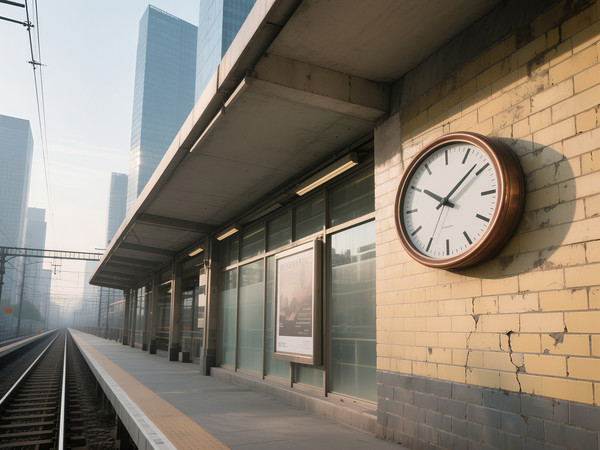 火车站台里的钟表 火车站台里的钟表