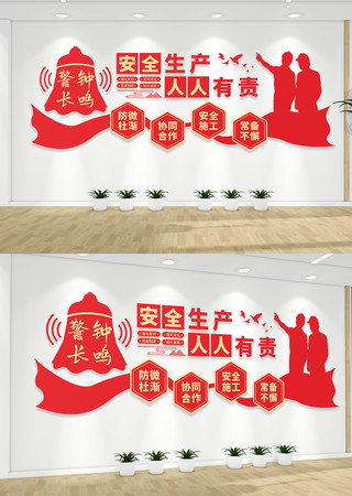 建筑工地安全生产文化墙