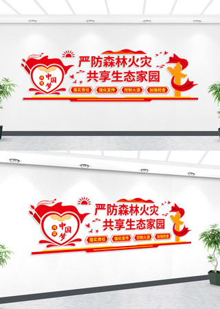 森林防火消防安全文化墙