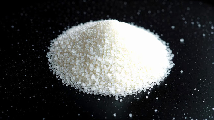 白色颗粒状食品特写