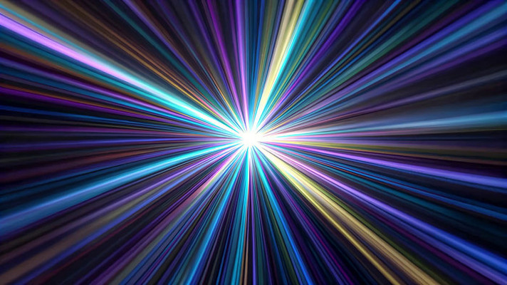 彩色光线放射特效画面 彩色光线放射特效画面