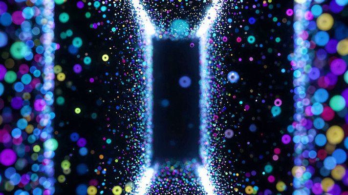 彩色粒子光效背景素材 彩色粒子光效背景素材