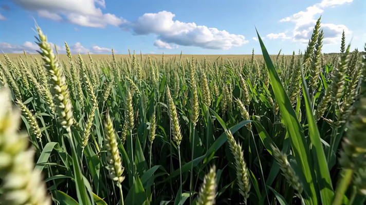 广袤麦田自然风光 广袤麦田自然风光