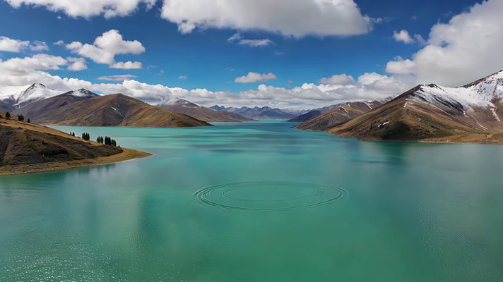 湖泊雪山自然风光 湖泊雪山自然风光
