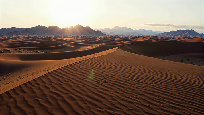 沙漠日出自然风光 沙漠日出自然风光