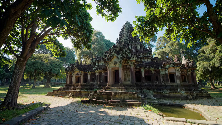 树林中的古老建筑 树林中的古老建筑