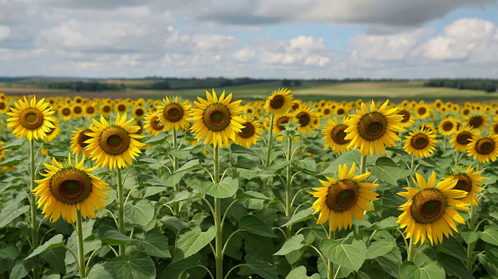 向日葵花田全景 向日葵花田全景