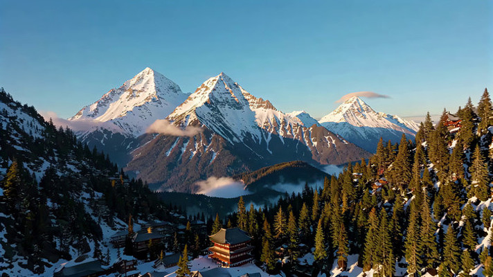 ѩɽɭ����Ȼ���ȫ��