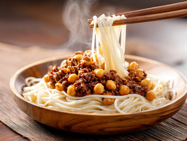 北京炸酱面食物中餐图片